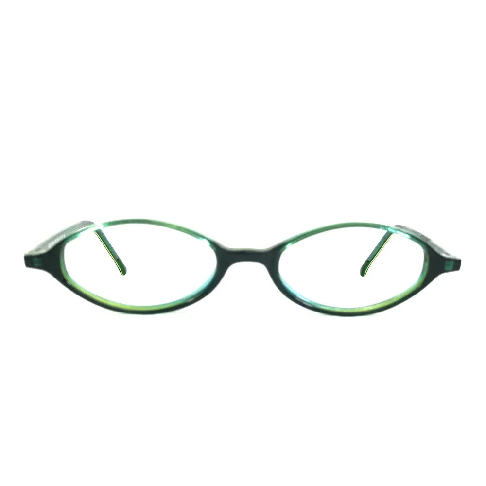 ogi Petite Eyeglasses Frames MOD. A7050 COL. 168 Shiny Green Oval 43-18-140